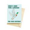 LARISSA LODEN Fowl Language Birthday Card Cards & Stationery