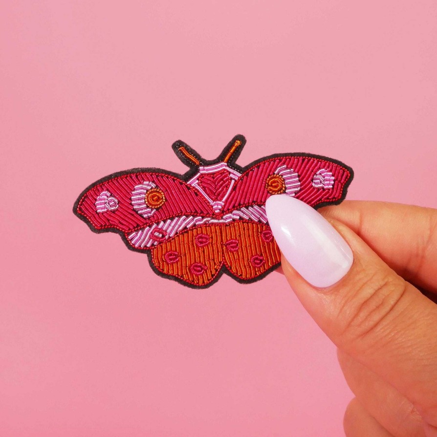 LARISSA LODEN Amour Butterfly Brooch By Malicieuse Socks & Accessories