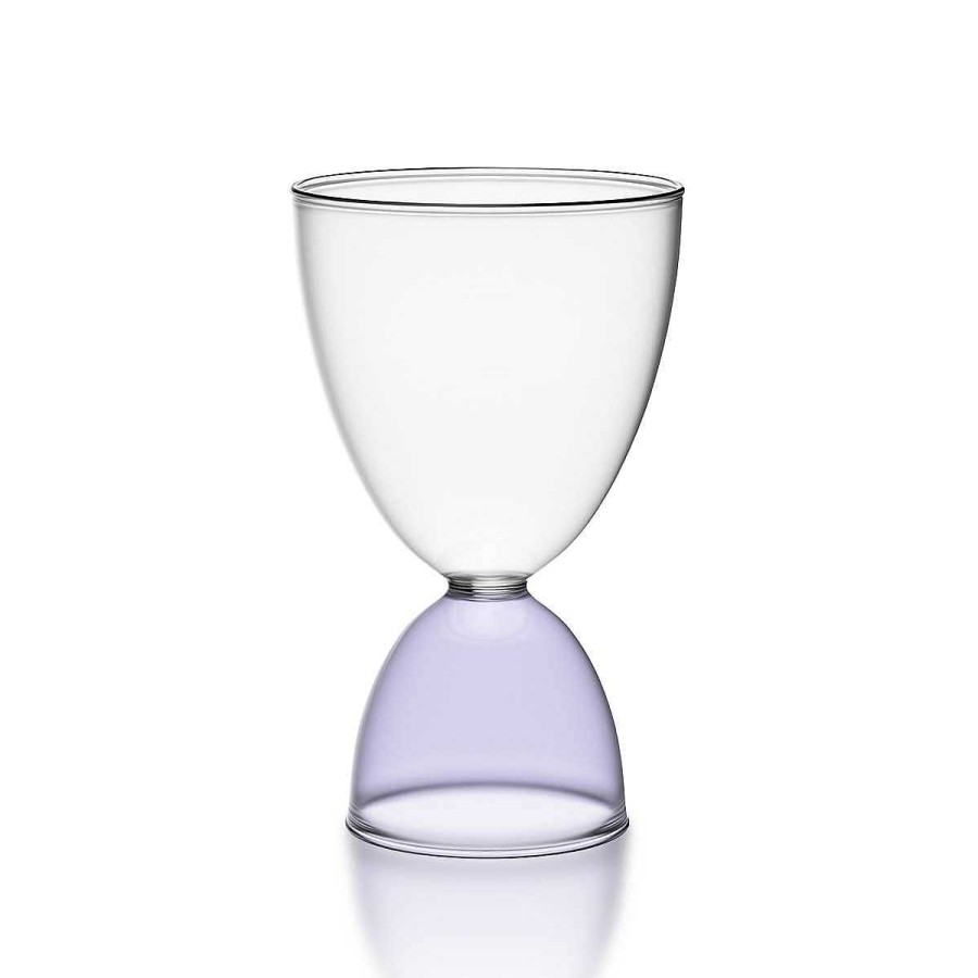 LARISSA LODEN Classic Glass In Clear & Lavender Home & Kitchen