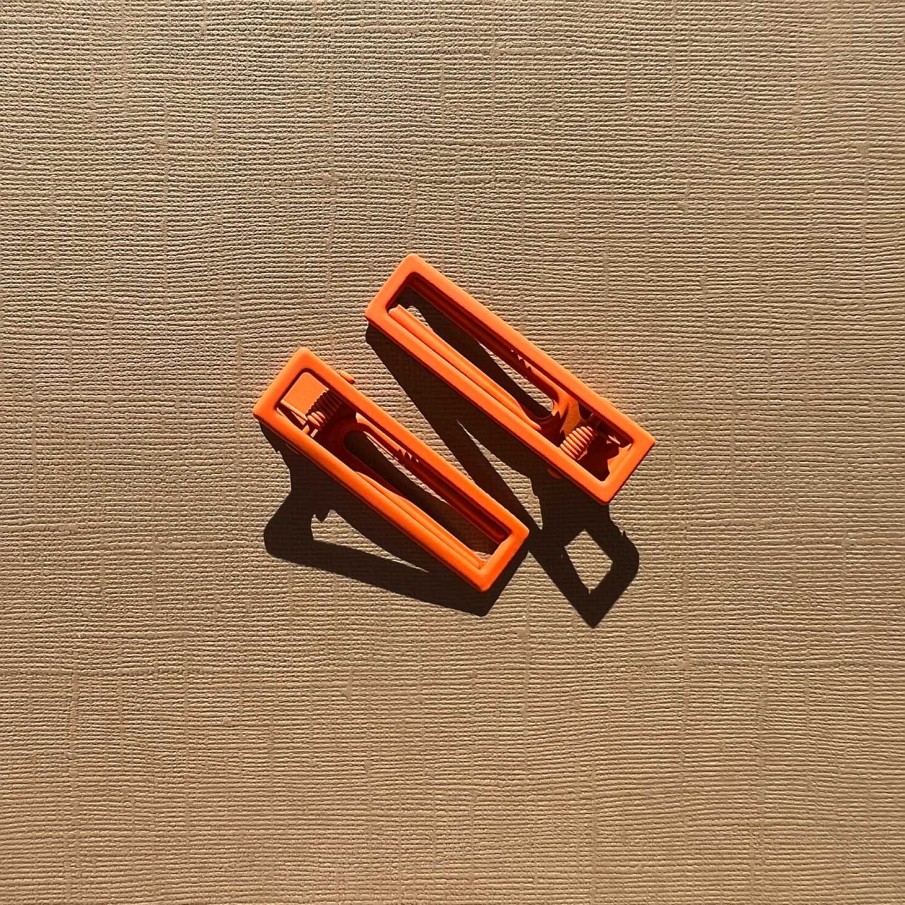 LARISSA LODEN Lu Lu Hair Clips In Tangerine Socks & Accessories