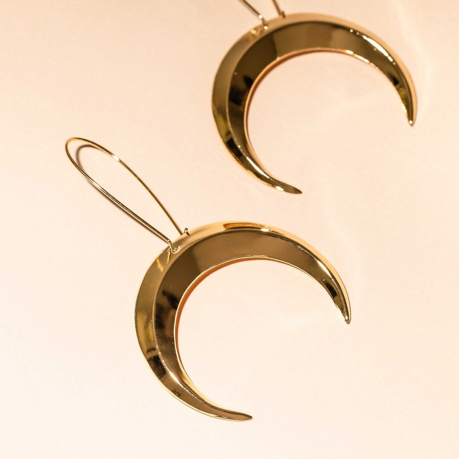 LARISSA LODEN Eclipse Earrings 14K Gold Plated Earrings