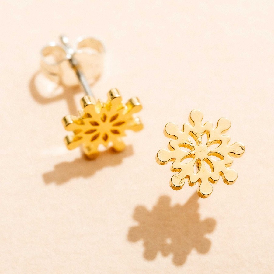 LARISSA LODEN Snowflake Studs Earrings