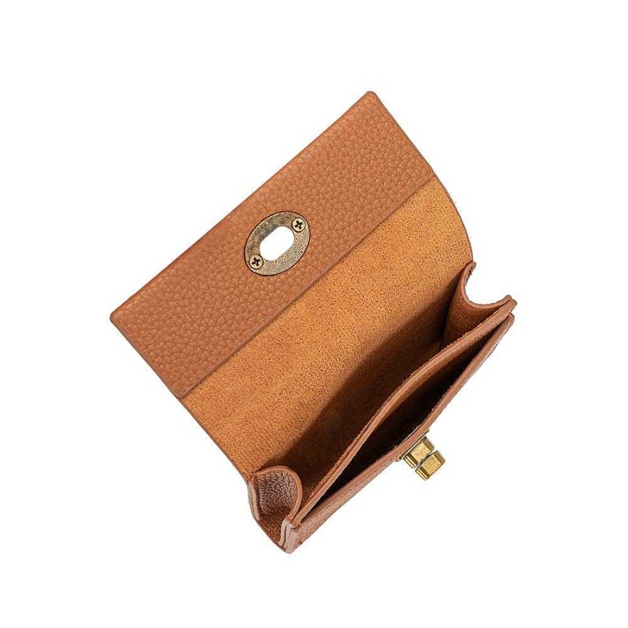 LARISSA LODEN Rita Card Case Wallet In Saddle Socks & Accessories