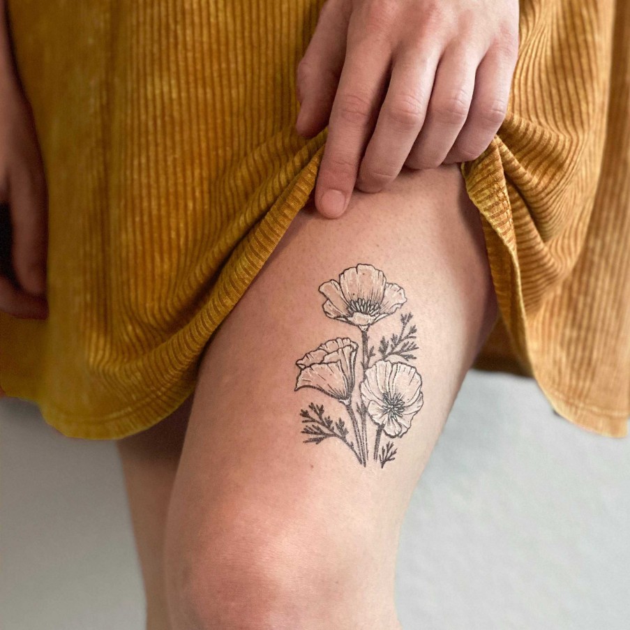 LARISSA LODEN Golden Poppy Temporary Tattoo Beauty & Wellness