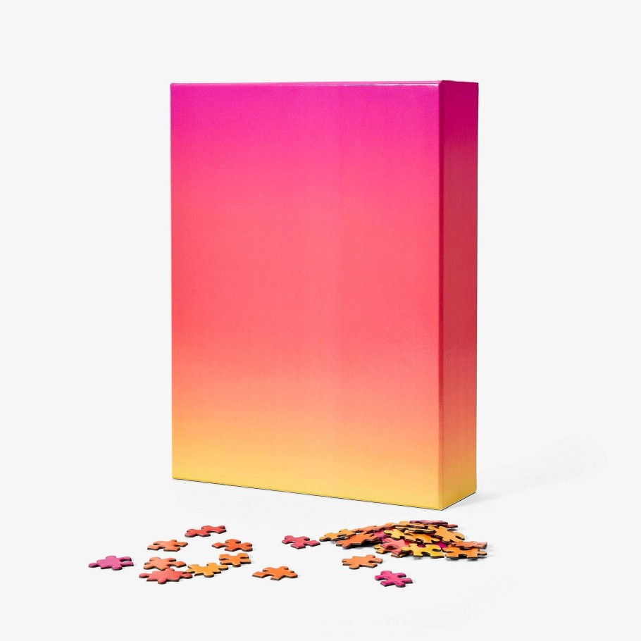 LARISSA LODEN Pink To Yellow Gradient Puzzle Home & Kitchen