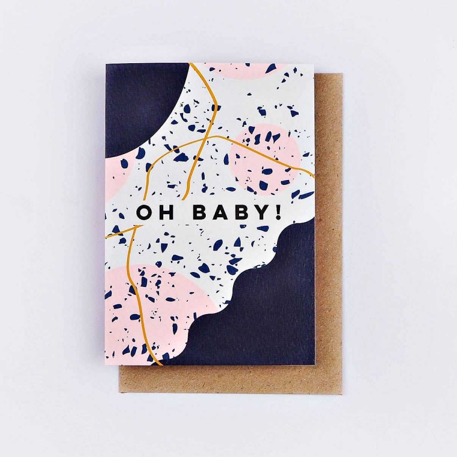 LARISSA LODEN Speckled Oh Baby Card By The Completist Cards & Stationery