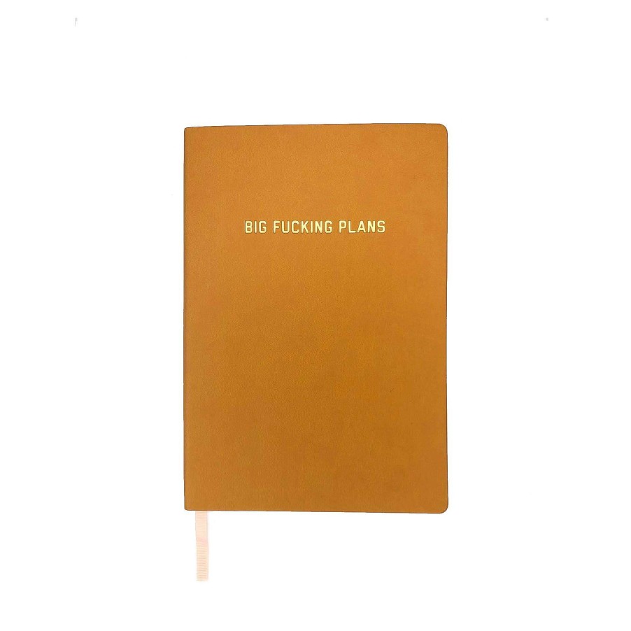 LARISSA LODEN Big Fucking Plans Dotted Journal In Goldenrod By Golden Gems Cards & Stationery