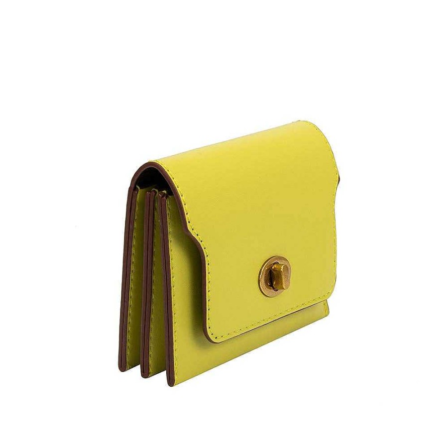 LARISSA LODEN Tara Card Case Wallet In Pistachio Socks & Accessories