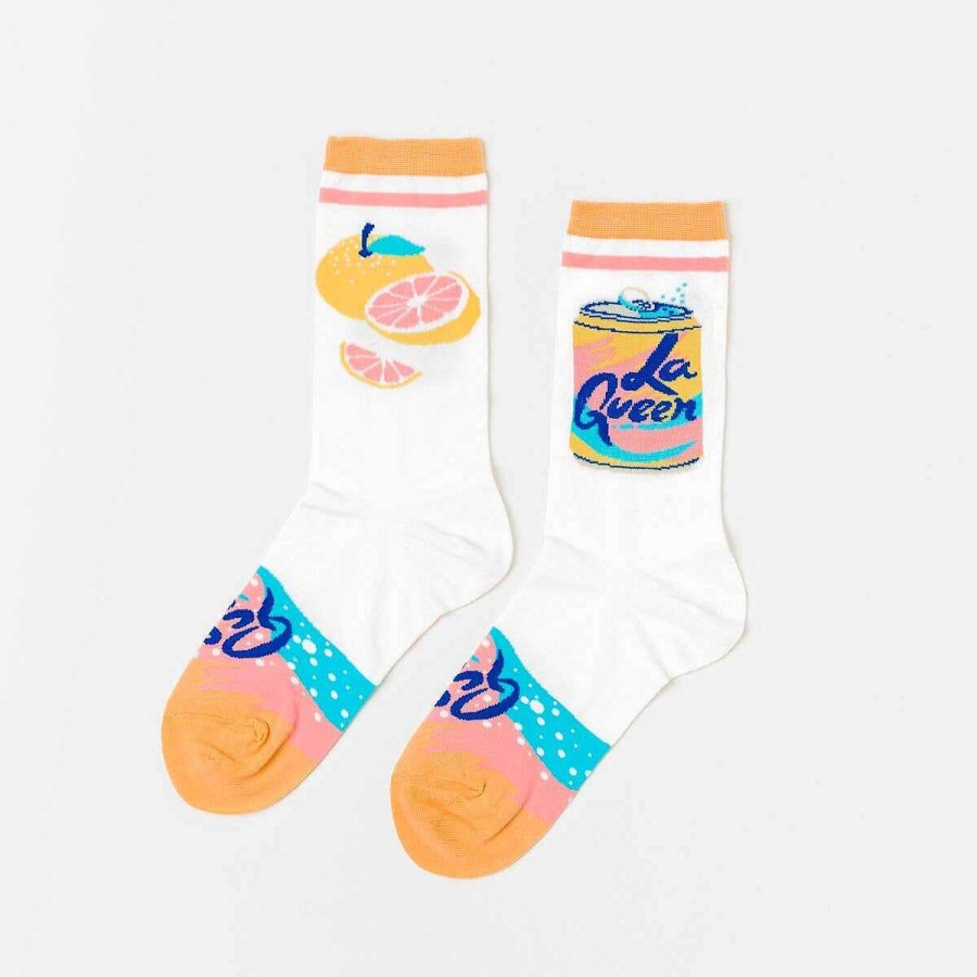 LARISSA LODEN La Queen Crew Socks By Yellow Owl Workshop Socks & Accessories