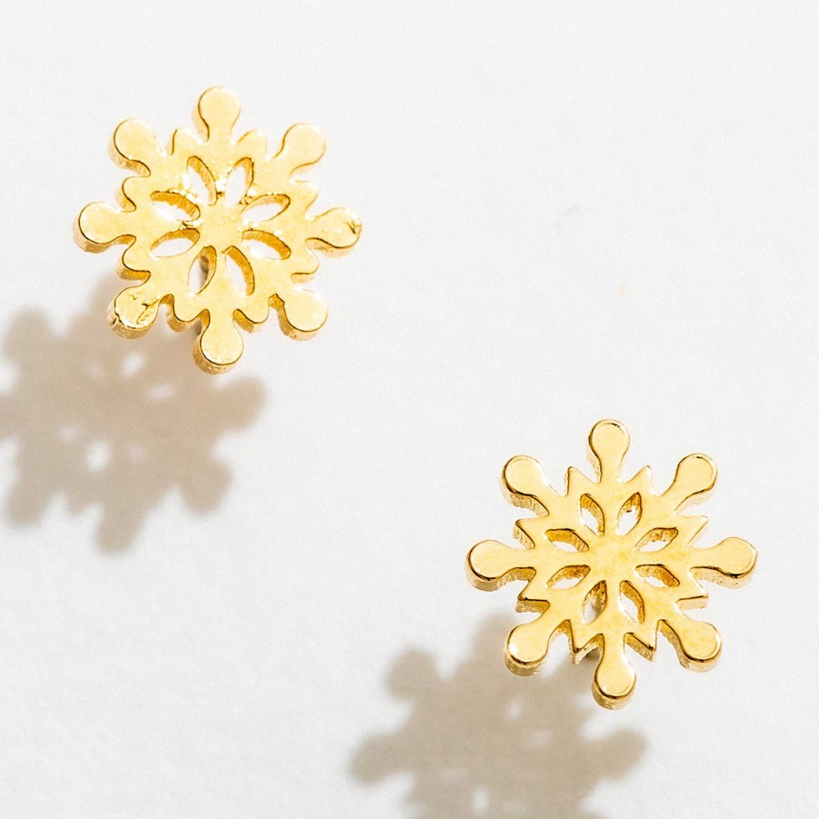 LARISSA LODEN Snowflake Studs Earrings