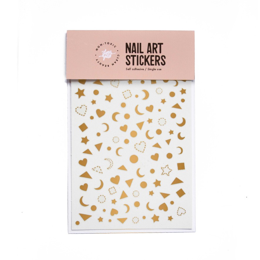 LARISSA LODEN Metallic Gold Nail Art Stickers By Glam & Grace Beauty & Wellness