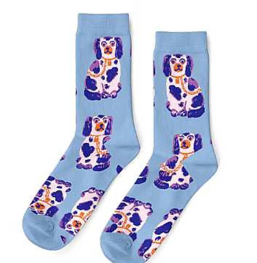 LARISSA LODEN Staffordshire Dogs Crew Socks By Yellow Owl Workshop Socks & Accessories