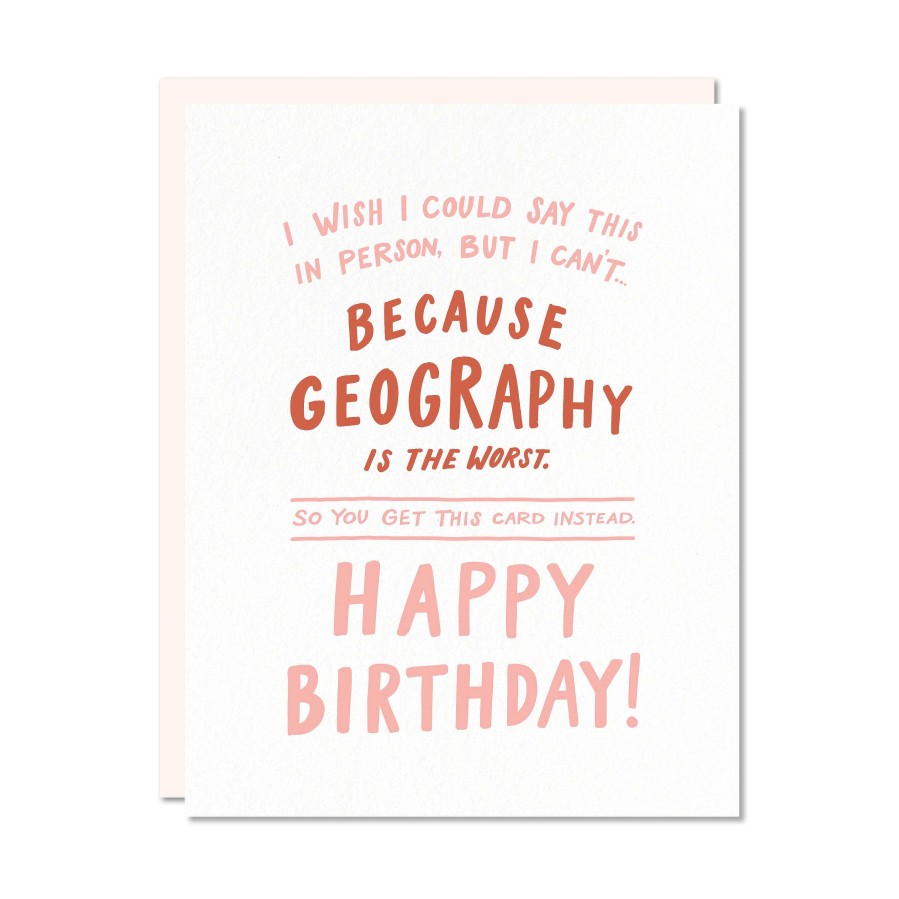 LARISSA LODEN Geography Birthday Card By Odd Daughter Paper Co Cards & Stationery