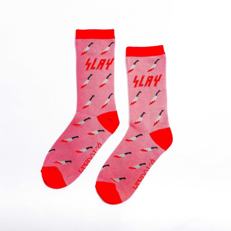 LARISSA LODEN Slay Dagger Crew Socks Socks & Accessories