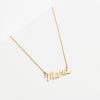 LARISSA LODEN Mama Script Necklace Necklaces