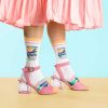 LARISSA LODEN La Queen Crew Socks By Yellow Owl Workshop Socks & Accessories