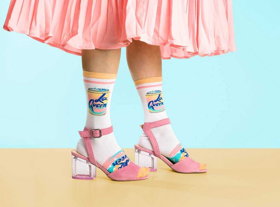 LARISSA LODEN La Queen Crew Socks By Yellow Owl Workshop Socks & Accessories