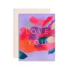 LARISSA LODEN Love You Orchid Hand Painted Card By Moglea Cards & Stationery