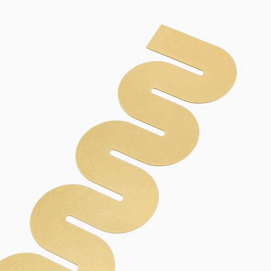 LARISSA LODEN Brass Wave Bookmark Cards & Stationery