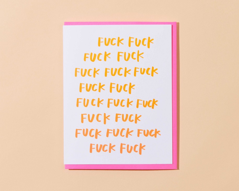 LARISSA LODEN Fuck Fuck Fuck Card By And Here We Are Cards & Stationery