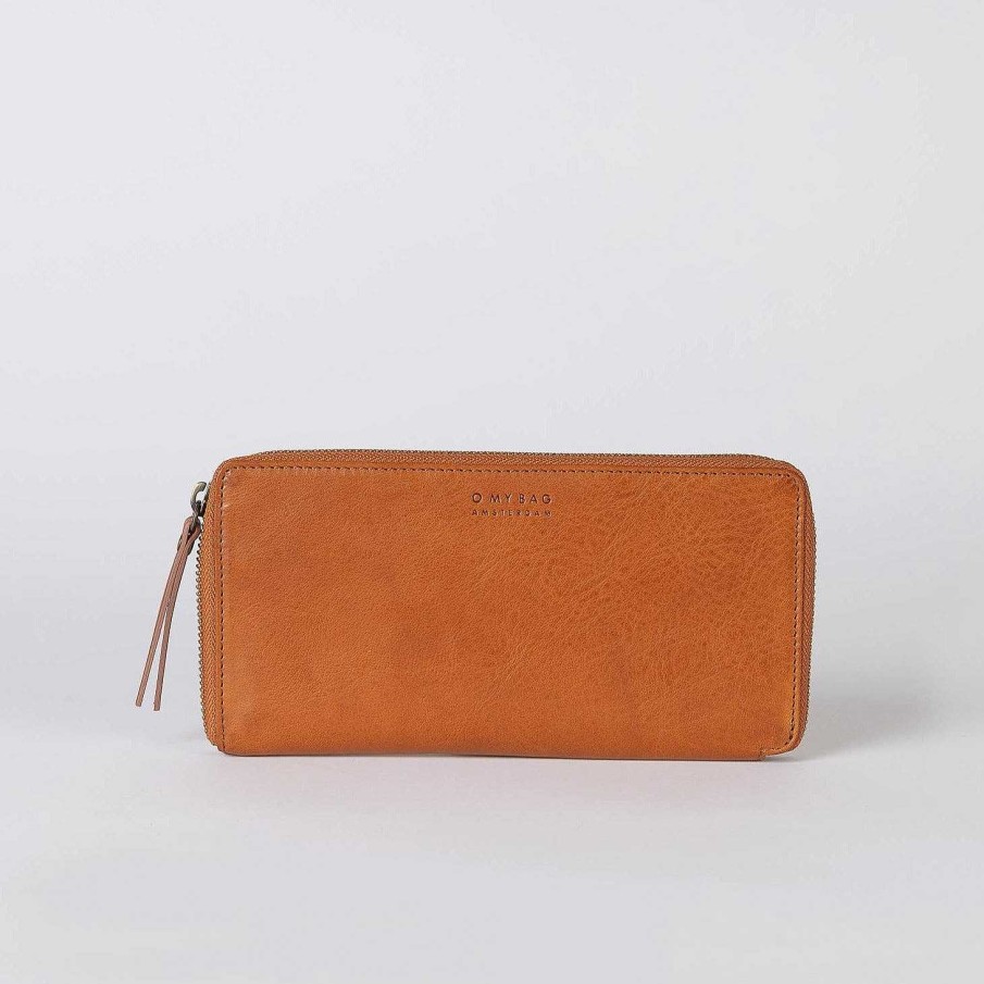 LARISSA LODEN Sonny Leather Wallet In Cognac Socks & Accessories