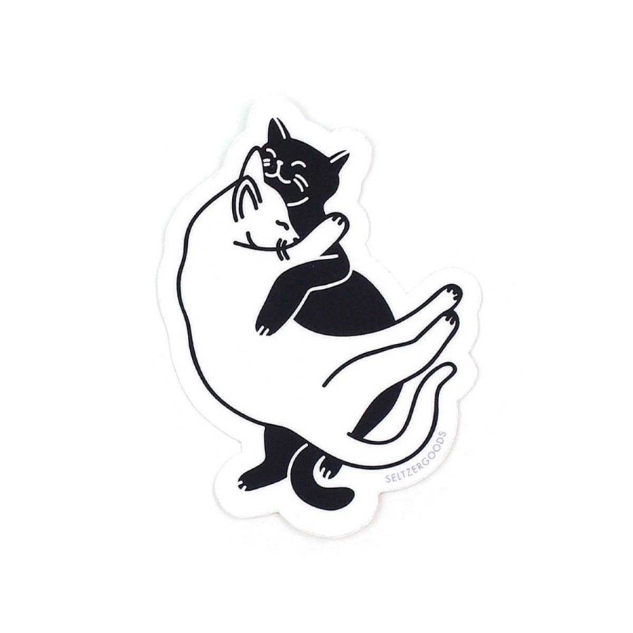 LARISSA LODEN Snuggle Cats Sticker By Seltzer Goods Cards & Stationery