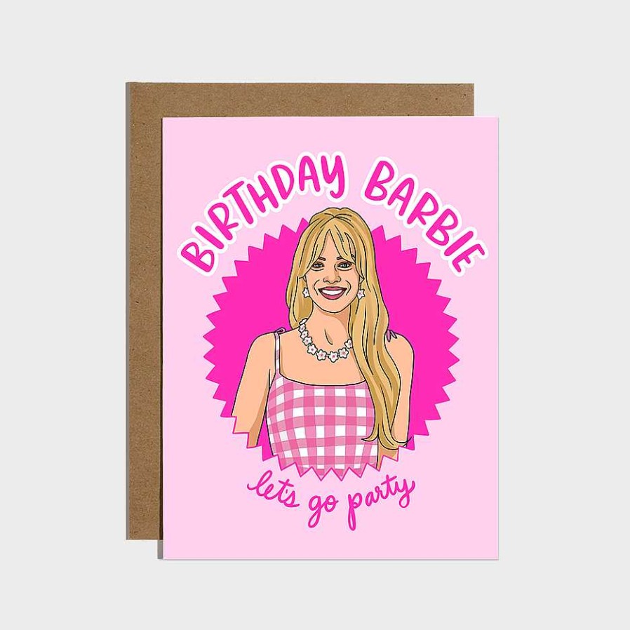 LARISSA LODEN Let'S Go Party Barbie Birthday Card By Brittany Paige Cards & Stationery