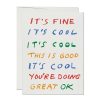 LARISSA LODEN Fine Cool Good Encouragement Card Cards & Stationery