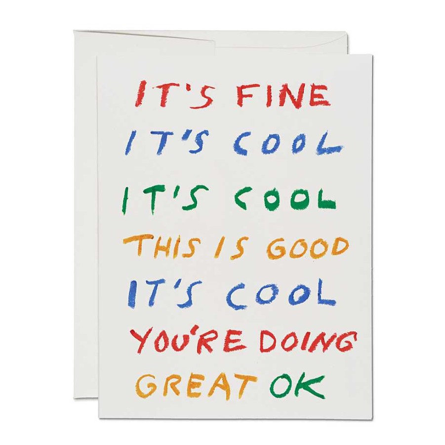 LARISSA LODEN Fine Cool Good Encouragement Card Cards & Stationery