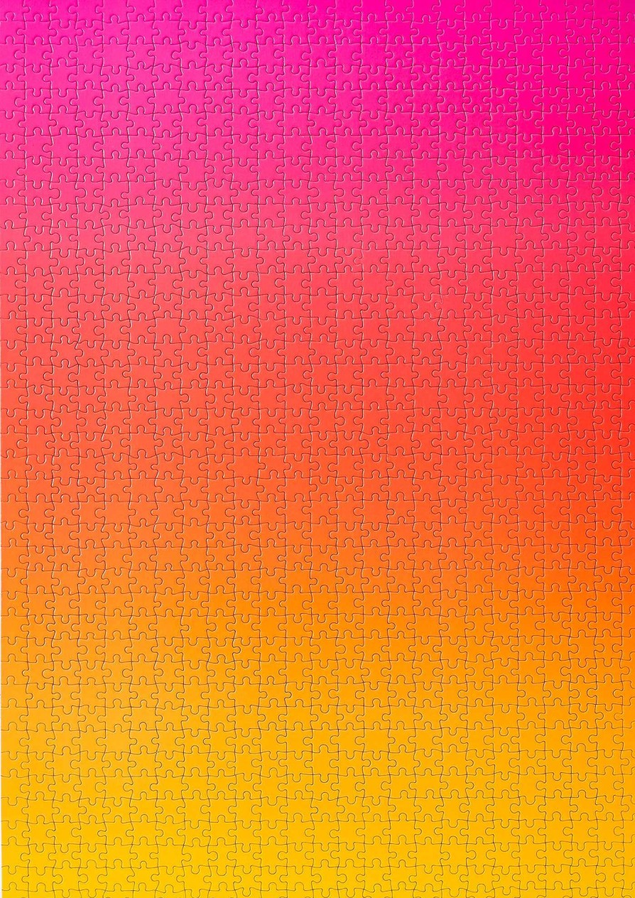 LARISSA LODEN Pink To Yellow Gradient Puzzle Home & Kitchen