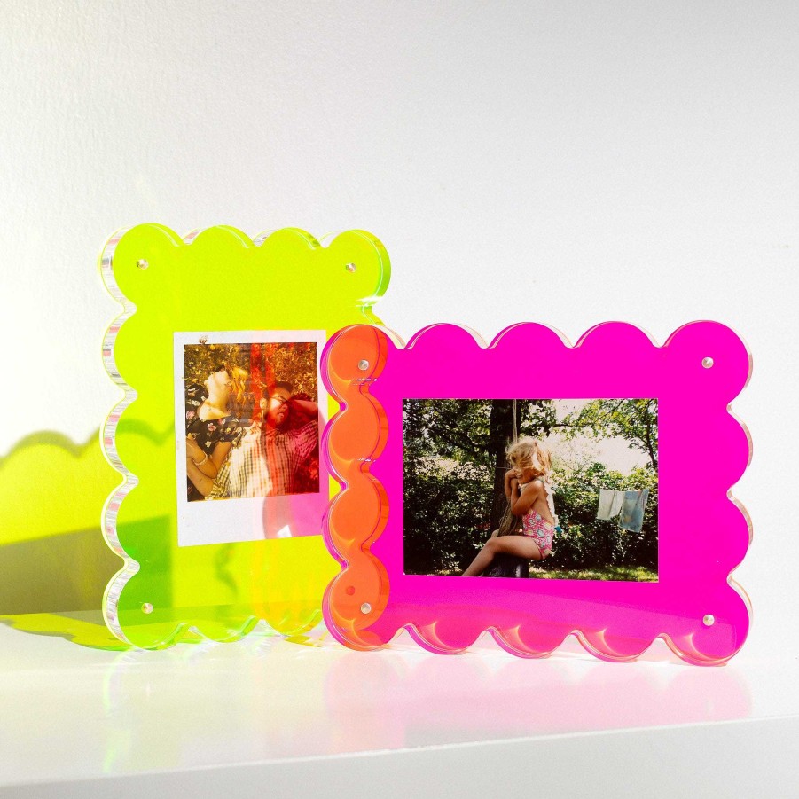 LARISSA LODEN Neon Acrylic Picture Frame Home & Kitchen