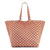 LARISSA LODEN Elisa Bag In Caramel And Pink Checkerboard Socks & Accessories