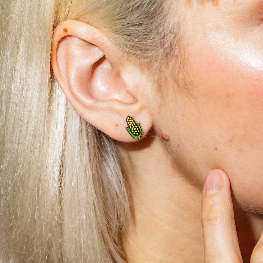 LARISSA LODEN Corn On The Cob Stud Earrings Earrings