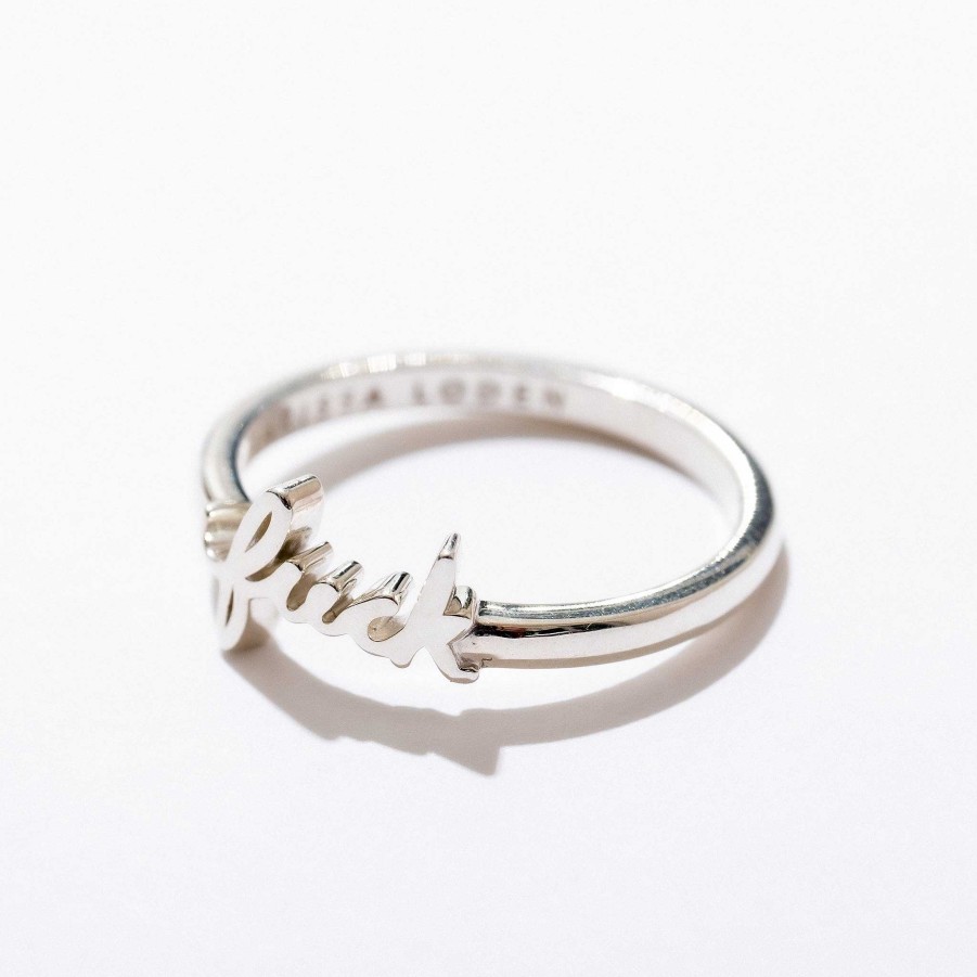 LARISSA LODEN Fuck Ring In Sterling Silver Rings