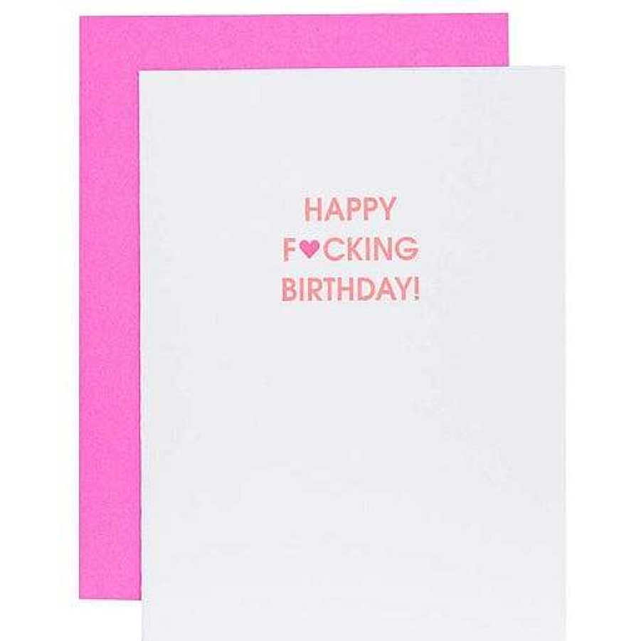 LARISSA LODEN Happy Fucking Birthday Card By Chez Gagn Cards & Stationery